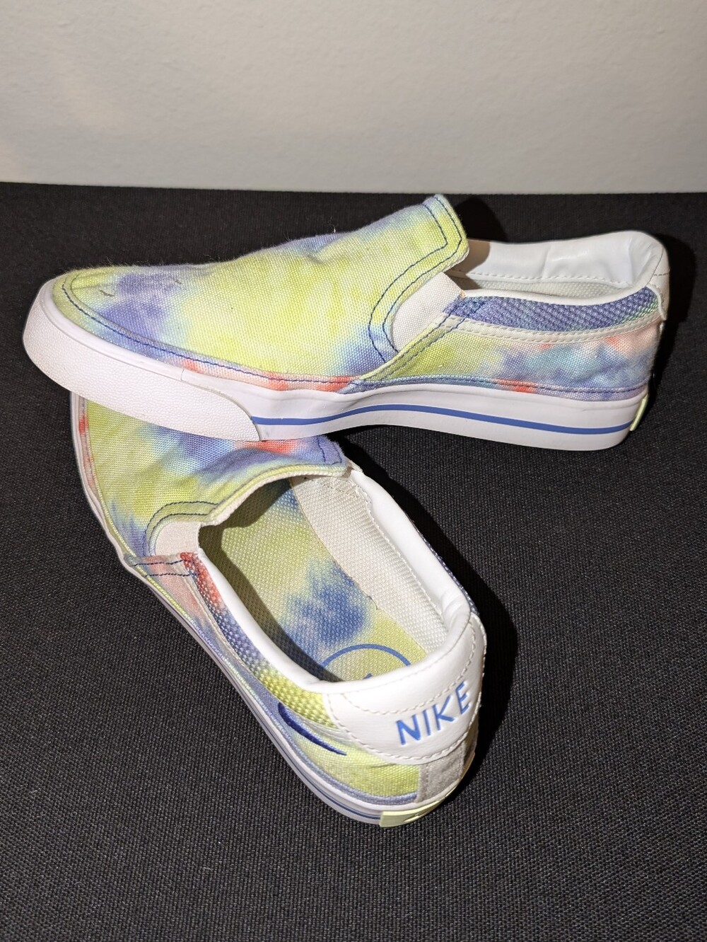 Women's Nike Court Legacy Slip-on Tie Dye Sneakers Size 6.5